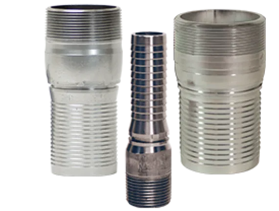 king crimp style king combination nipple threaded end