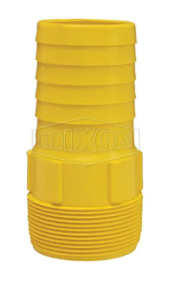 Hose Shank x Male NPT Insert yellow