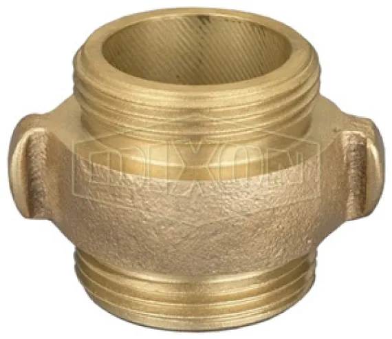 Double Male Rocker Lug Brass