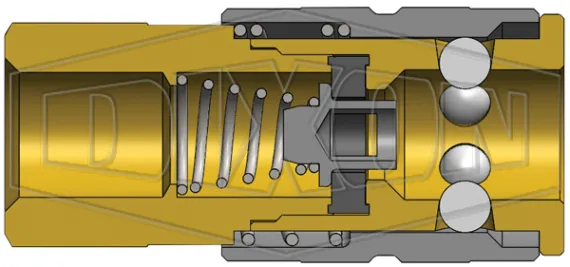 f series manual coupler_2ff2-b_cutaway cad model