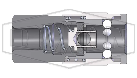 J series automotive pneumatic female threaded coupler