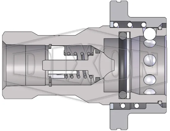 hs series iso b steam interchange female coupler