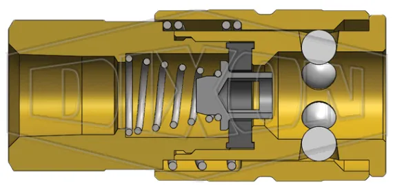 f-series pneumatic manual female threaded coupler