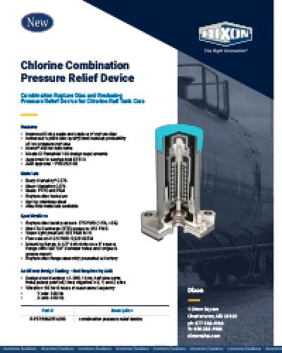 Chlorine Combination Pressure Relief Device