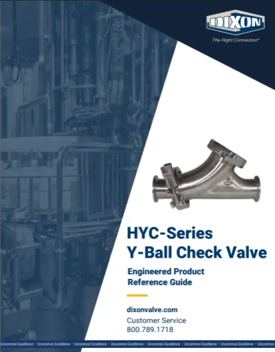 HYC-Series Y-Ball Check Valve Engineered Product Reference Guide
