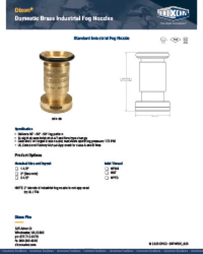 Standard Industrial Fog Nozzle