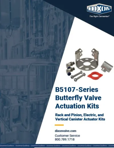 B5107-Series Butterfly Valve Actuation Kits