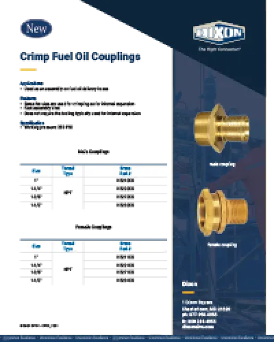 Crimp Fuel Oil Coupling