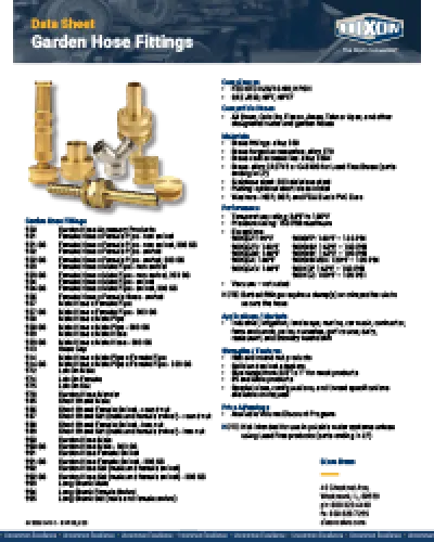 Garden Hose Fittings