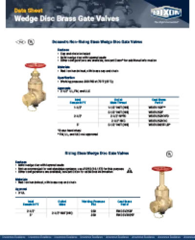 Wedge Disc Brass Gate Valves