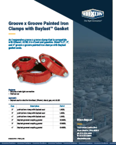 Groove x Groove Painted Iron Clamps with Baylast™ Gasket