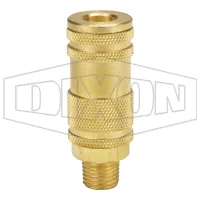 L-Series Lincoln Pneumatic Male Threaded Coupler