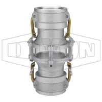 Cam & Groove In-Line Sight Glass Coupler x Coupler