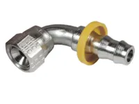 Female 37 degree JIC 45 degree swivel elbow