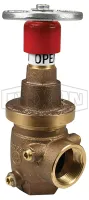 Factory Set Pressure Reducing Brass Angle Valve with Gauge Ports Female x Female