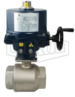 electrically actuated stainless steel ball valve