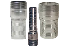 king crimp style king combination nipple threaded end