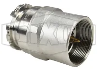 Bayonet Style Dry Disconnect Keyed Adapter x Female NPT
