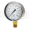 Brass Liquid Filled Lower Mount Gauge