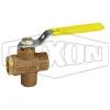 Bronze Ball Valve with NPT Tap for Drain