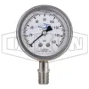 Stainless Liquid Filled Lower Mount Gauge