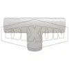 Tuff-Lite® Hose Run x Hose Branch Tee