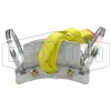 4" Aluminum Hose Saddle and nylon sling with galvanized shackle 