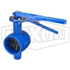 Grooved End Iron Butterfly Valve