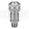 D-Series Pneumatic Automatic Male Threaded Coupler