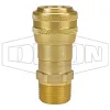 D-Series Pneumatic Automatic Male Threaded Coupler