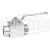 High Pressure Clear Zinc Ball Valve
