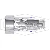 HTE-Series Correct Connect® Under Pressure Flush Face Female Plug CAD 