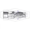 HTE-Series Correct Connect® Under Pressure Flush Face Female Plug CAD 