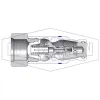 HTE-Series Correct Connect® Under Pressure Flush Face Female Plug CAD 