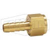 Female NPSM Swivel x Hose Barb Ball Seat