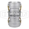 Cam & Groove In-Line Sight Glass Coupler x Coupler