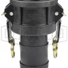 Glass-Filled Polypropylene Cam & Groove Type C Coupler x Hose Shank