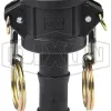 Glass-Filled Polypropylene Cam & Groove Type C Coupler x Hose Shank