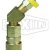 CM-Series Industrial Mold Valved Coupler 45° Push-Loc Barb
