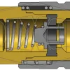 f series manual coupler_2ff2-b_cutaway cad model